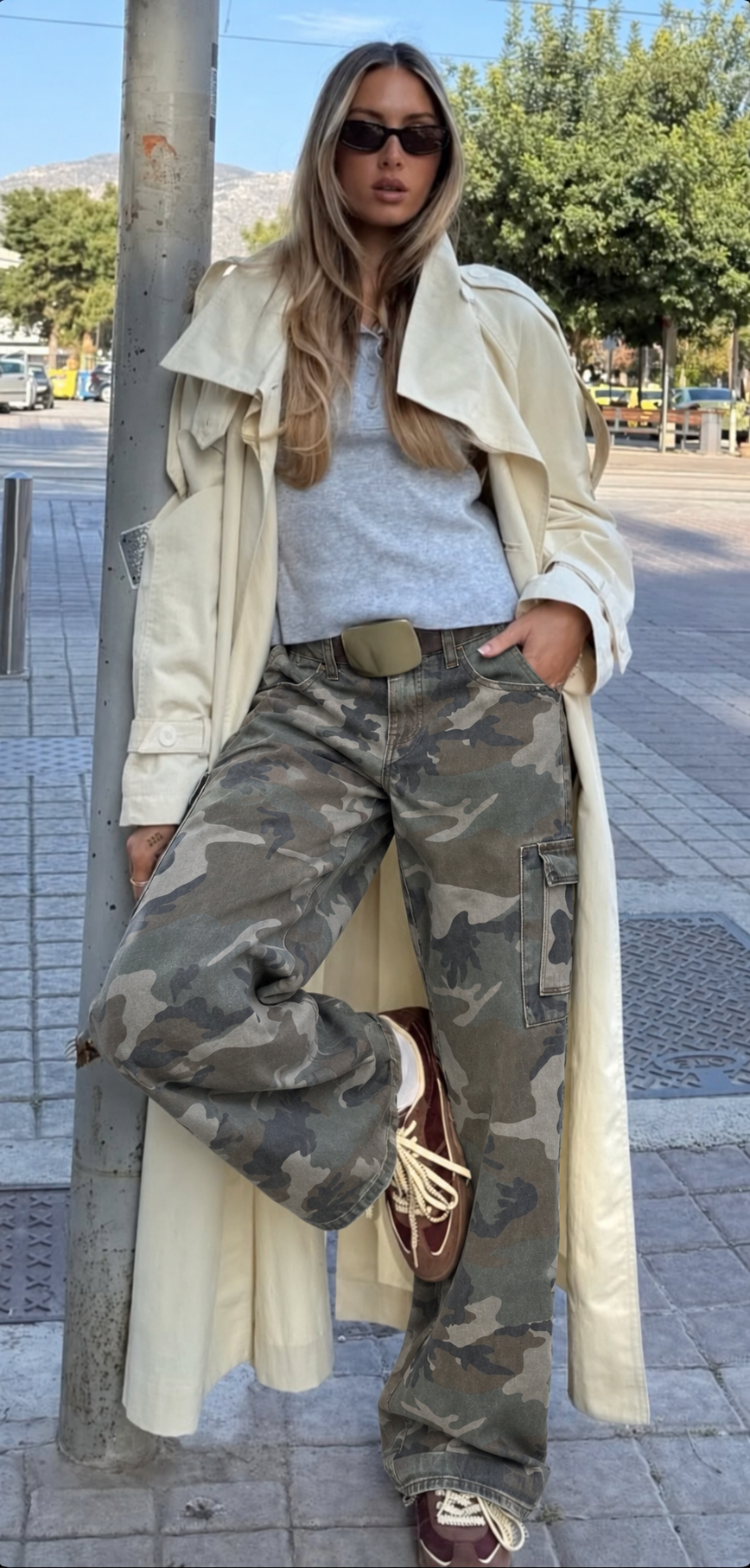 Jean cargo Sacha camouflage