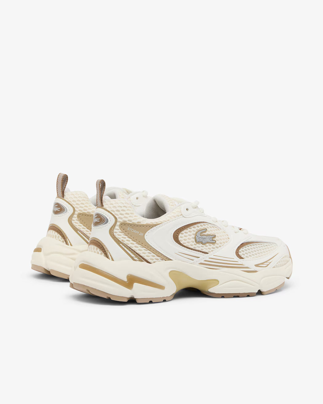 Sneakers Lacoste Storm 96 2K – Blanc cassé & marron clair
