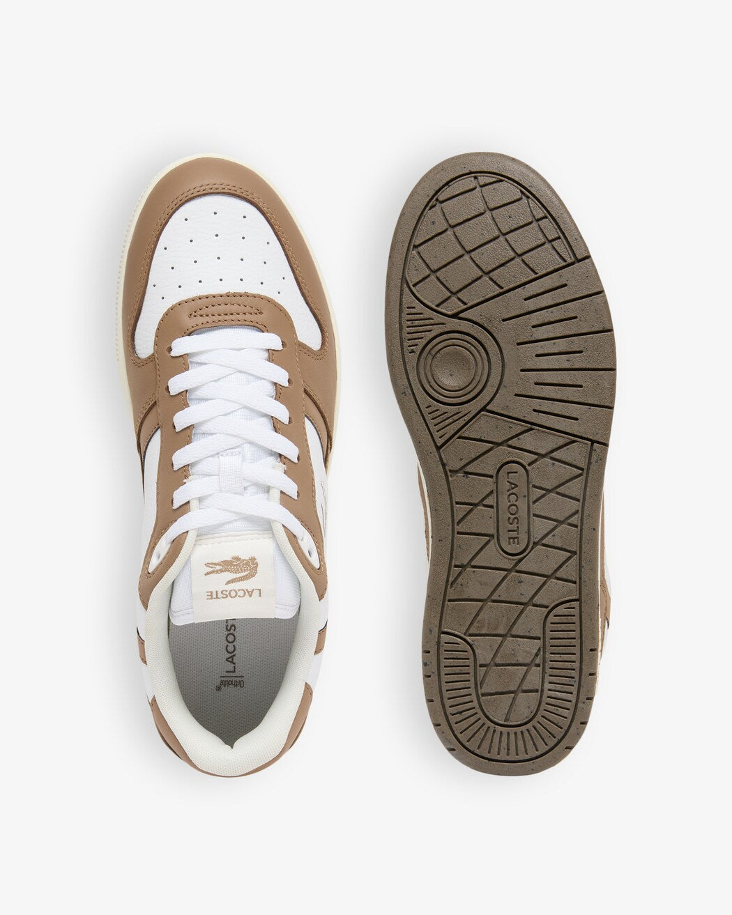 Sneakers Lacoste T-Clip Set en cuir – Blanc & marron