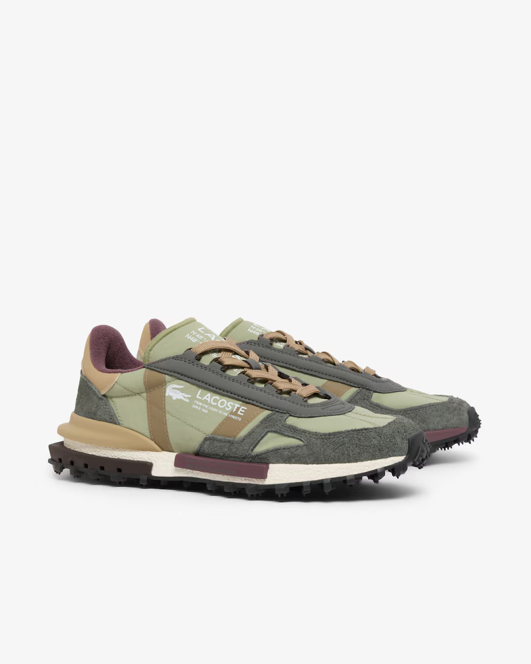 Sneakers Lacoste Elite Active – Gris & kaki