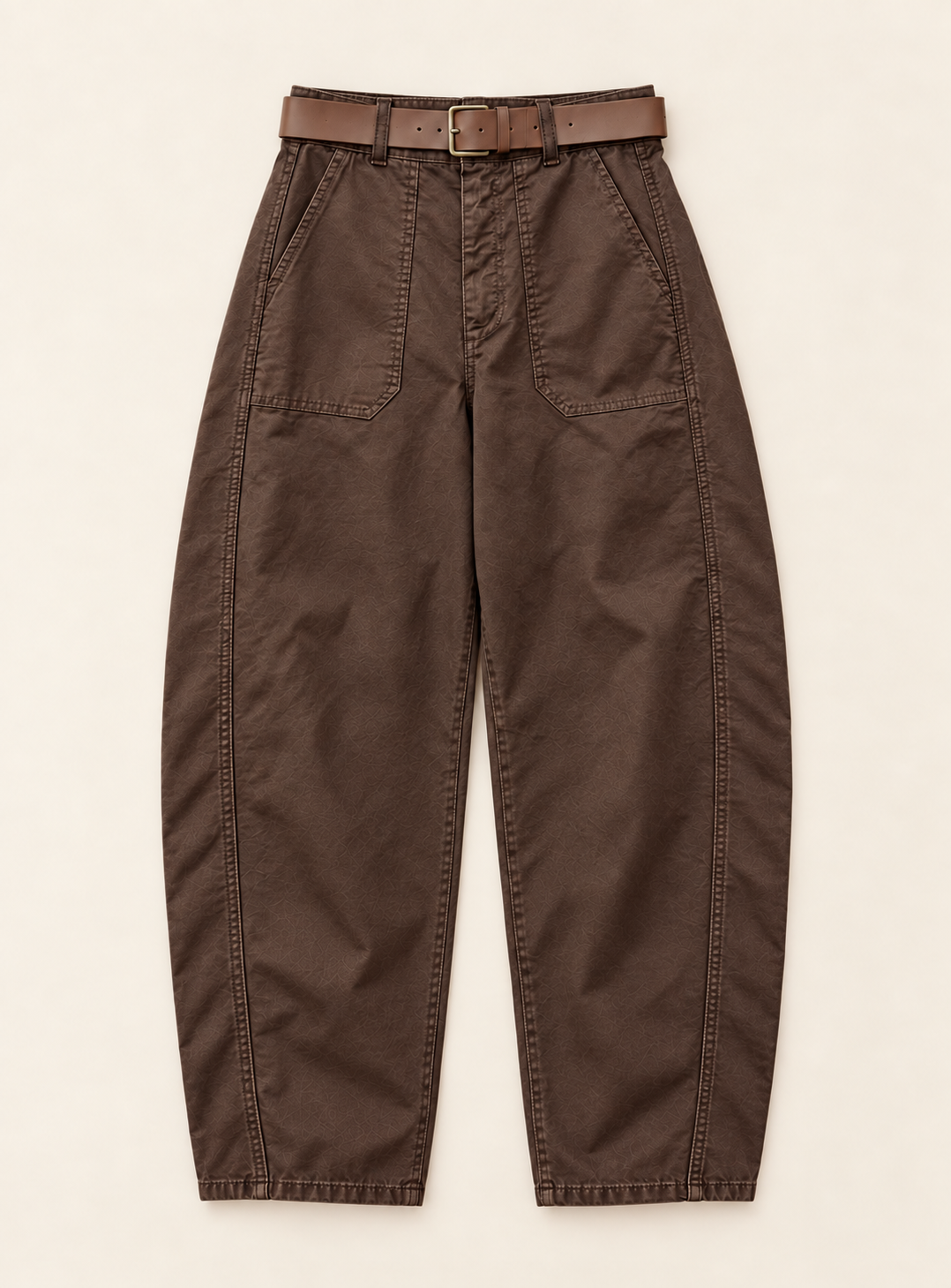 Pantalon MILA barrel ceinturé