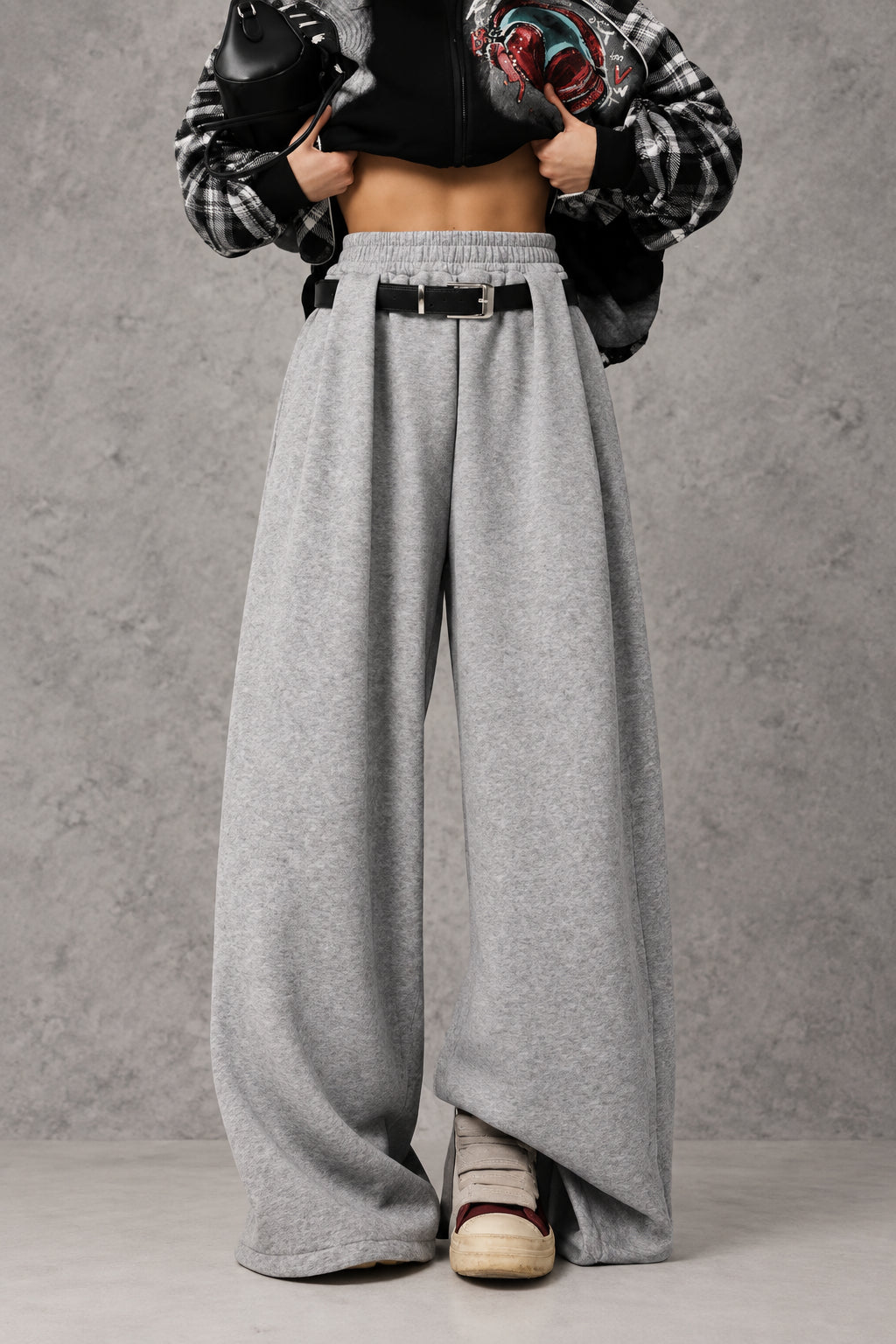 Pantalon SALOME large ceinturé