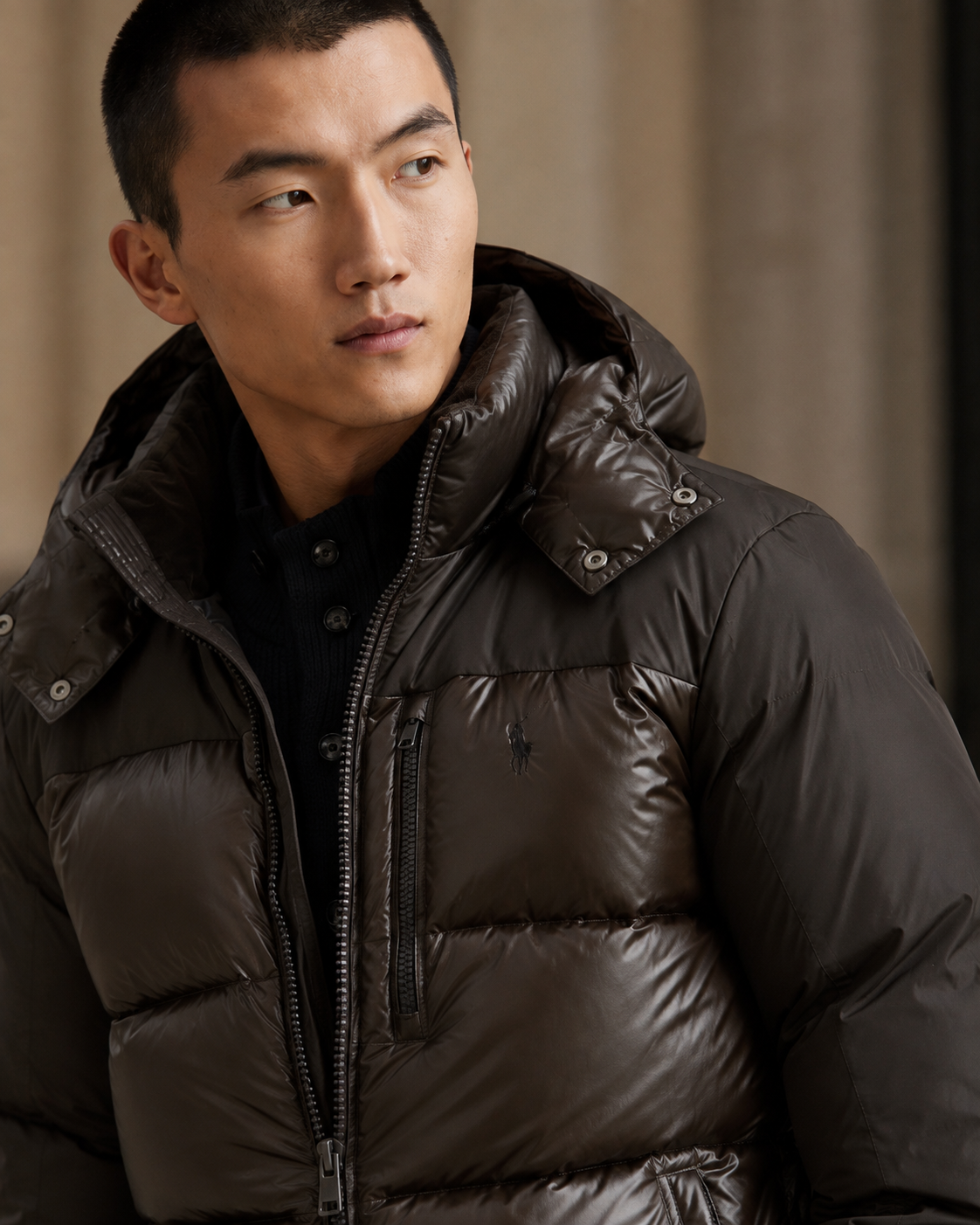 Doudoune homme MARLY – Ralph Lauren – Marron