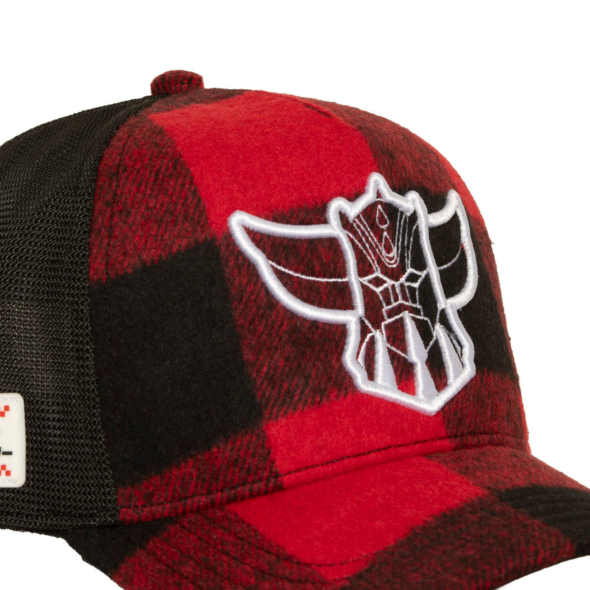 Casquette GOLDORAK à carreaux rouge et noir – CL/GOL8