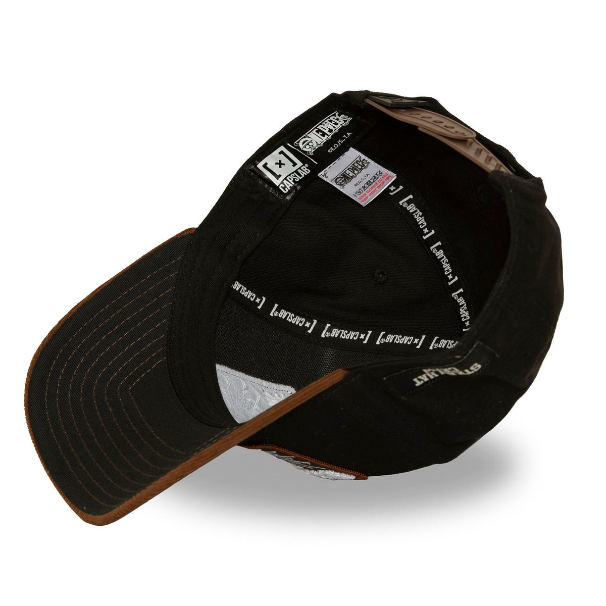 Casquette MUGIWARA noire visière velours marron – CL/OP8