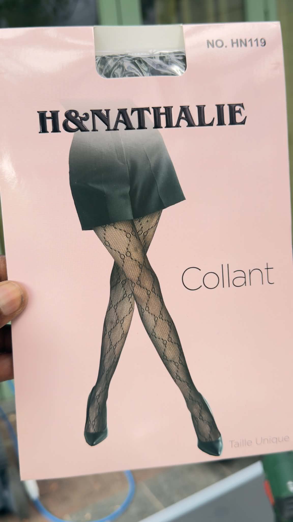Emballage du collant SAPNA noir taille unique référence HN119