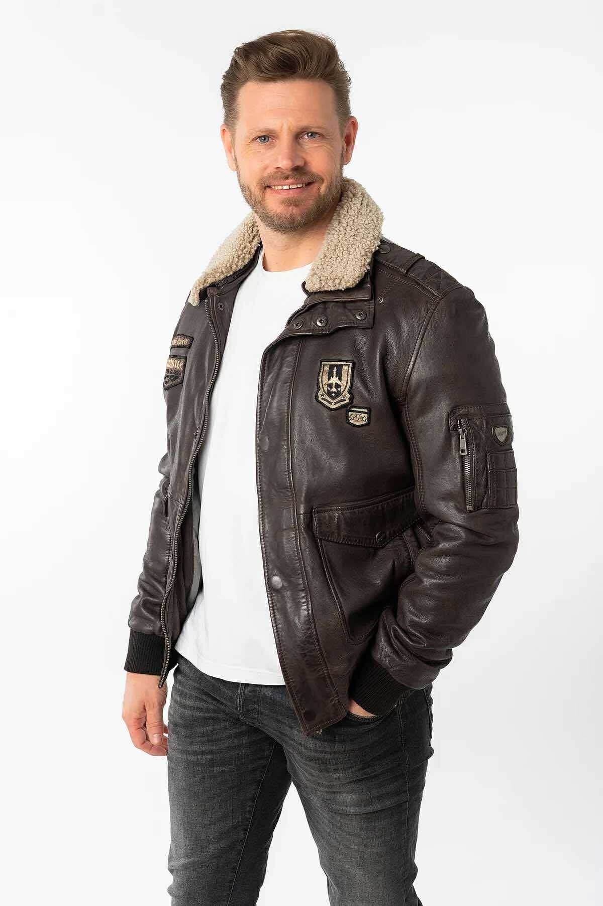 Veste en cuir PILOT Mauritius