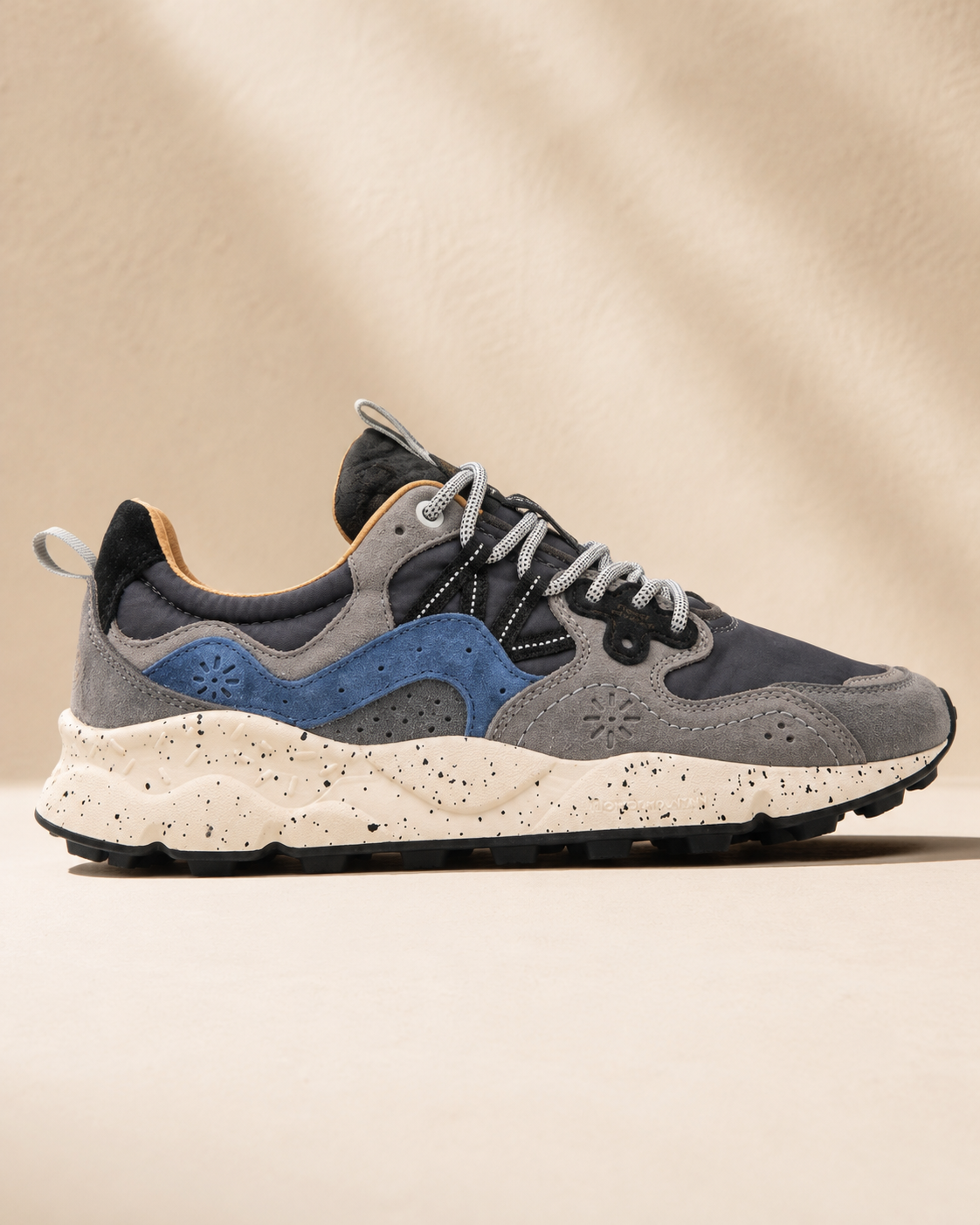 Flower Mountain Yamano 3 homme bleu gris - vue profil commerciale