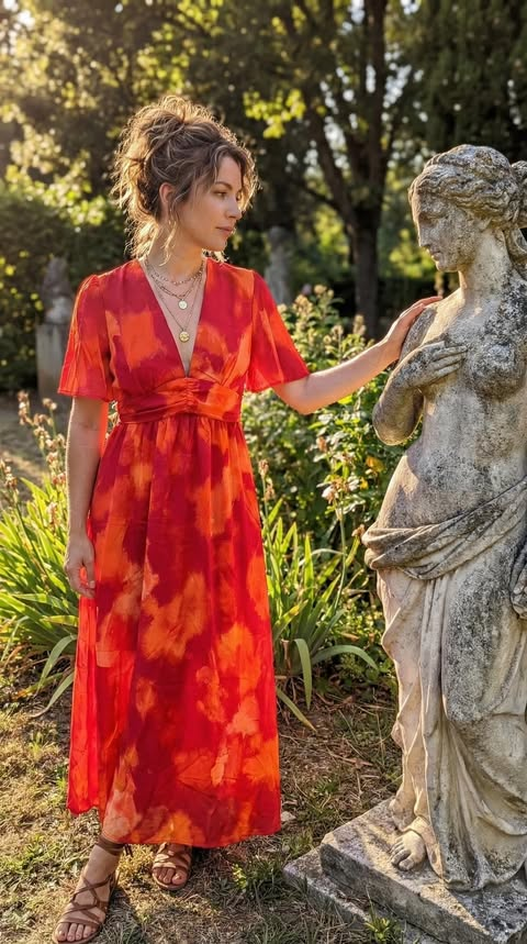 robe ROUGEA