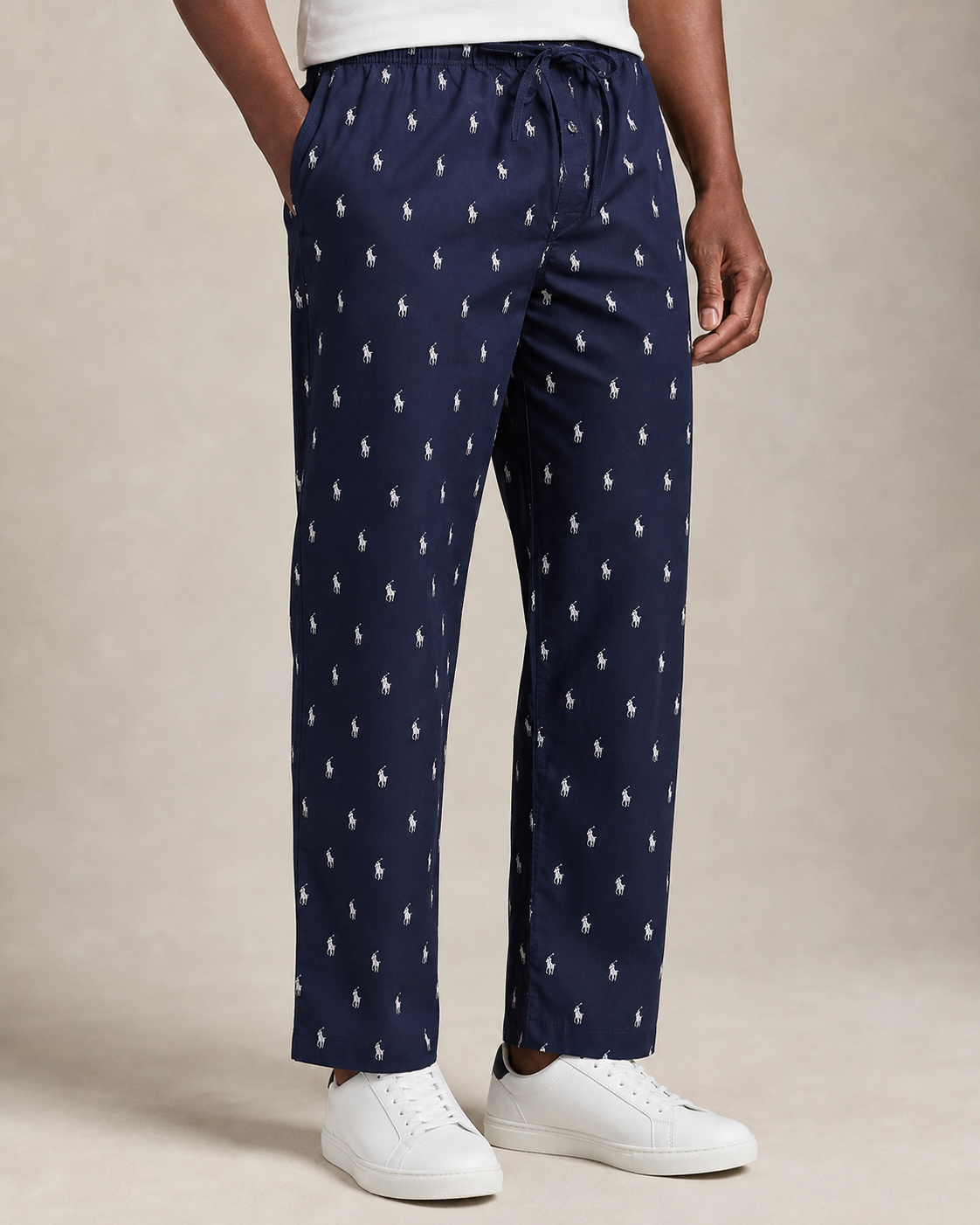 Pantalon Gustave Ralph Lauren bleu marine – vue avant trois-quarts