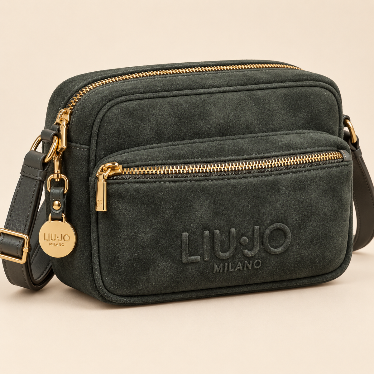 Sac Ageni camera case vert forêt Liu Jo – vue trois-quarts