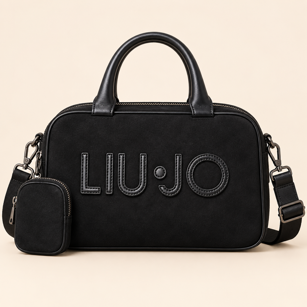 Sac Ferielle bowling noir Liu Jo – vue de face