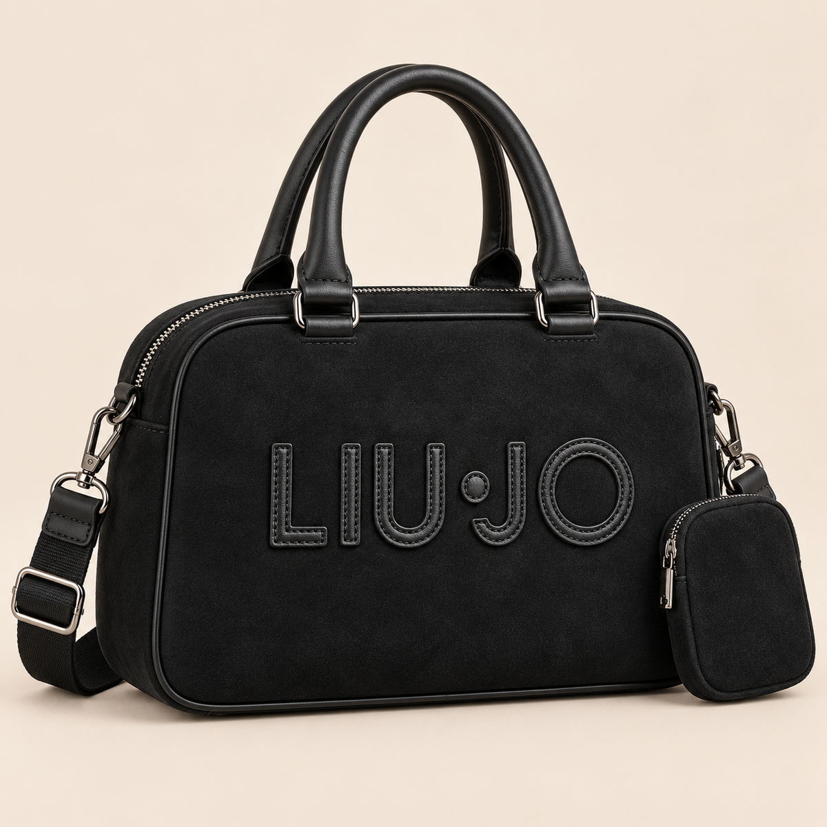 Sac Ferielle bowling noir Liu Jo – vue trois-quarts
