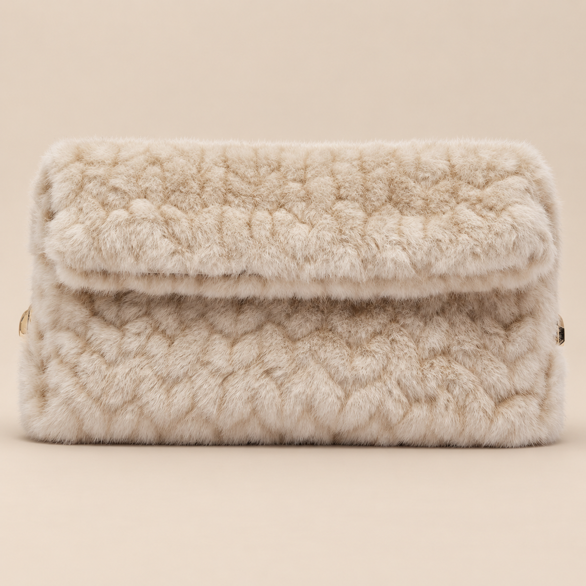 Sac Riccy moyen effet fourrure Liu Jo – crème