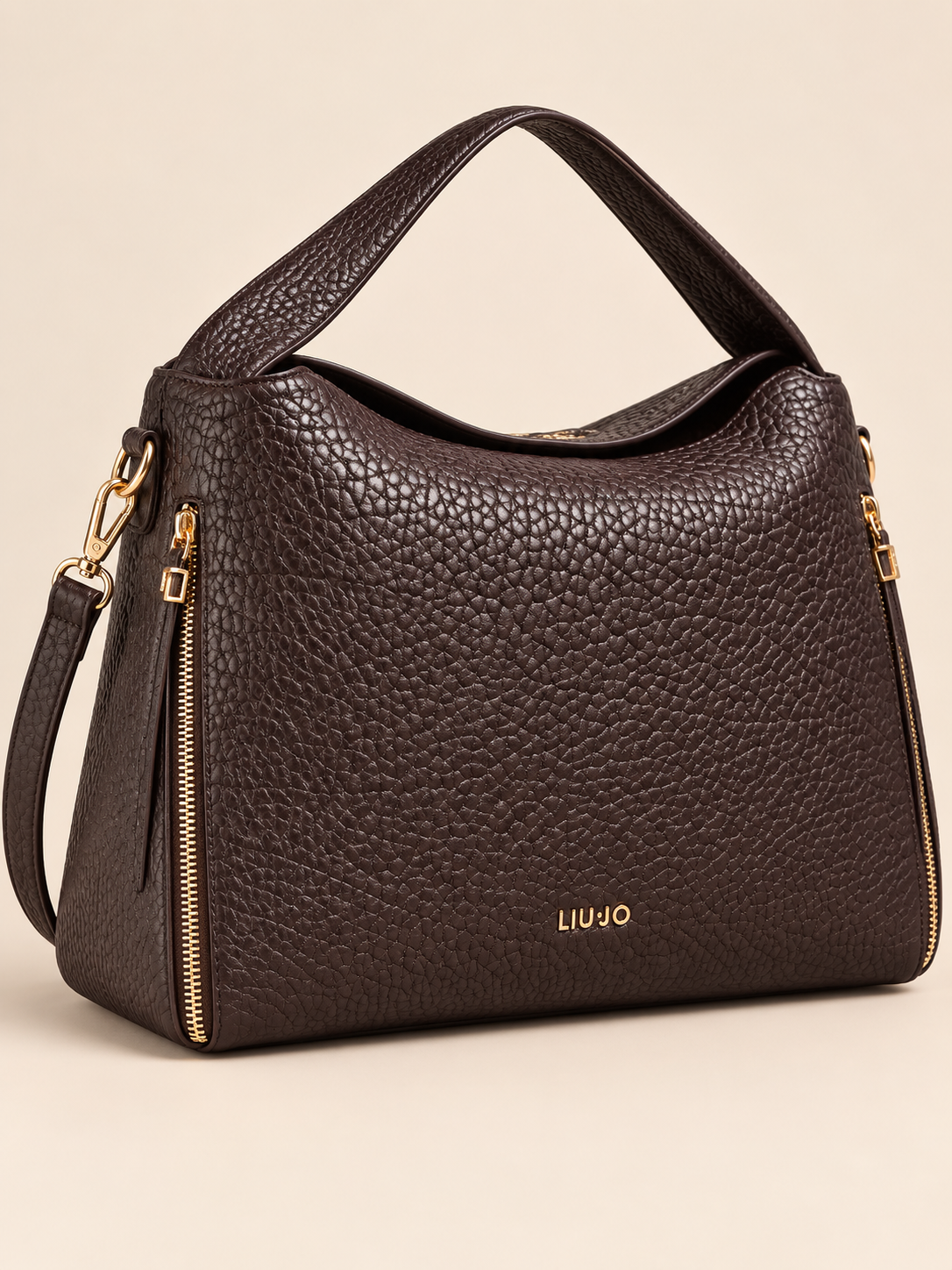 Sac Tilde satchel noir Liu Jo – vue de profil