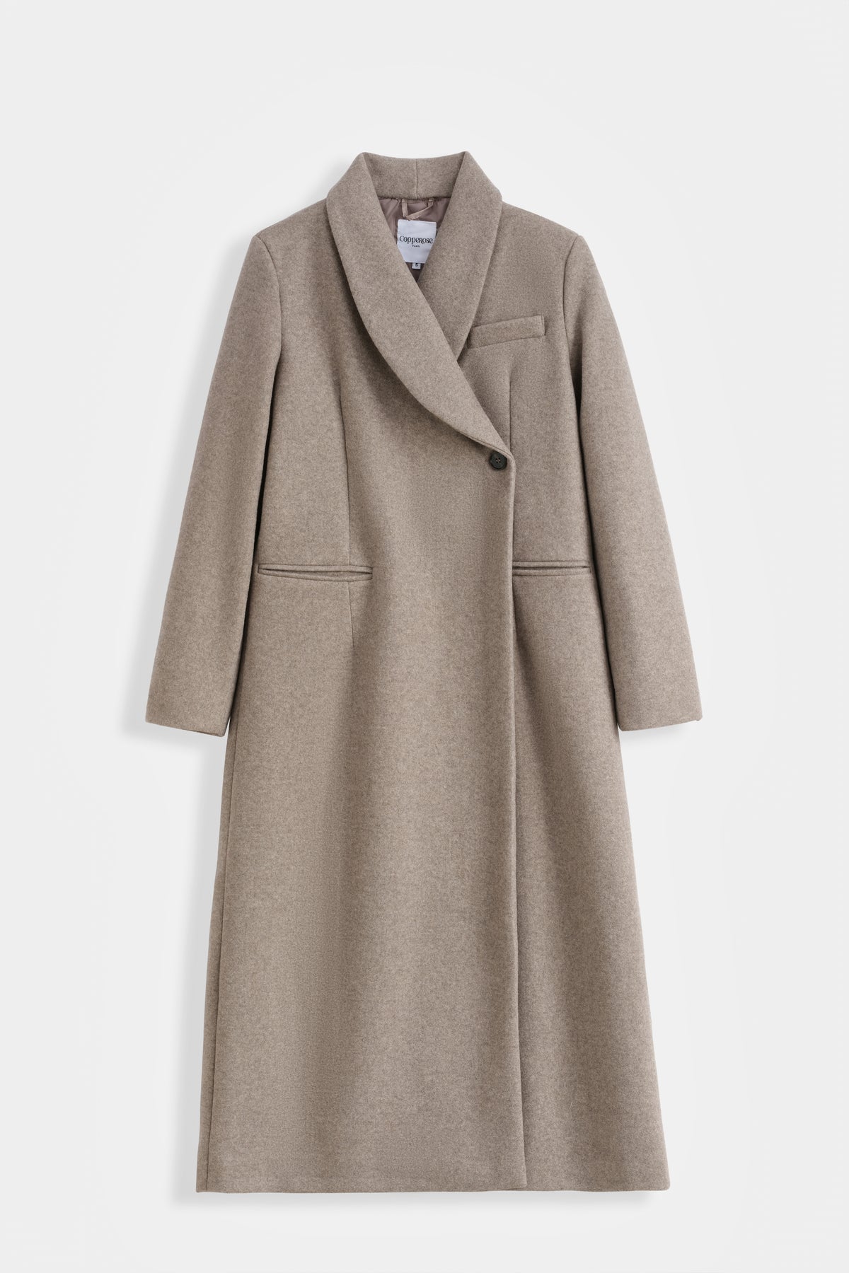 Manteau Oréliane long à col châle – OX9207