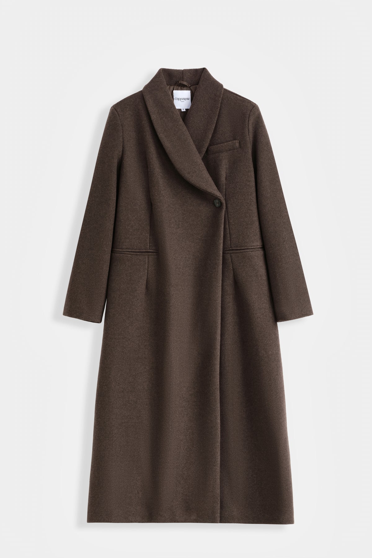 Manteau Oréliane long à col châle – OX9207