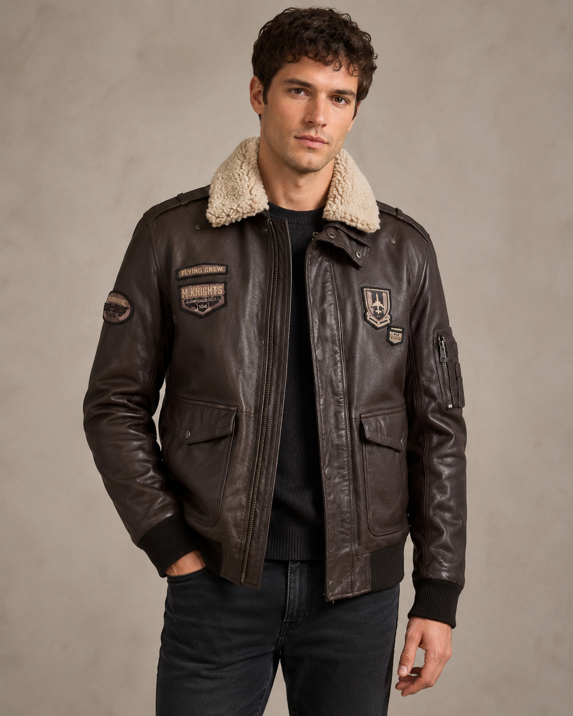 Veste en cuir PILOT Mauritius