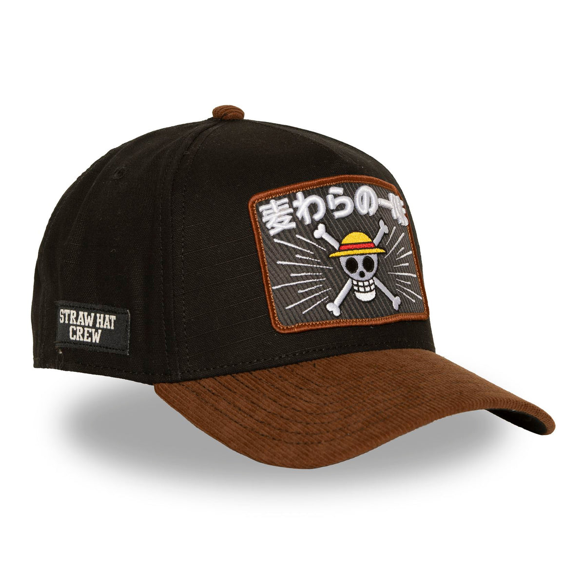 Casquette MUGIWARA noire visière velours marron – CL/OP8