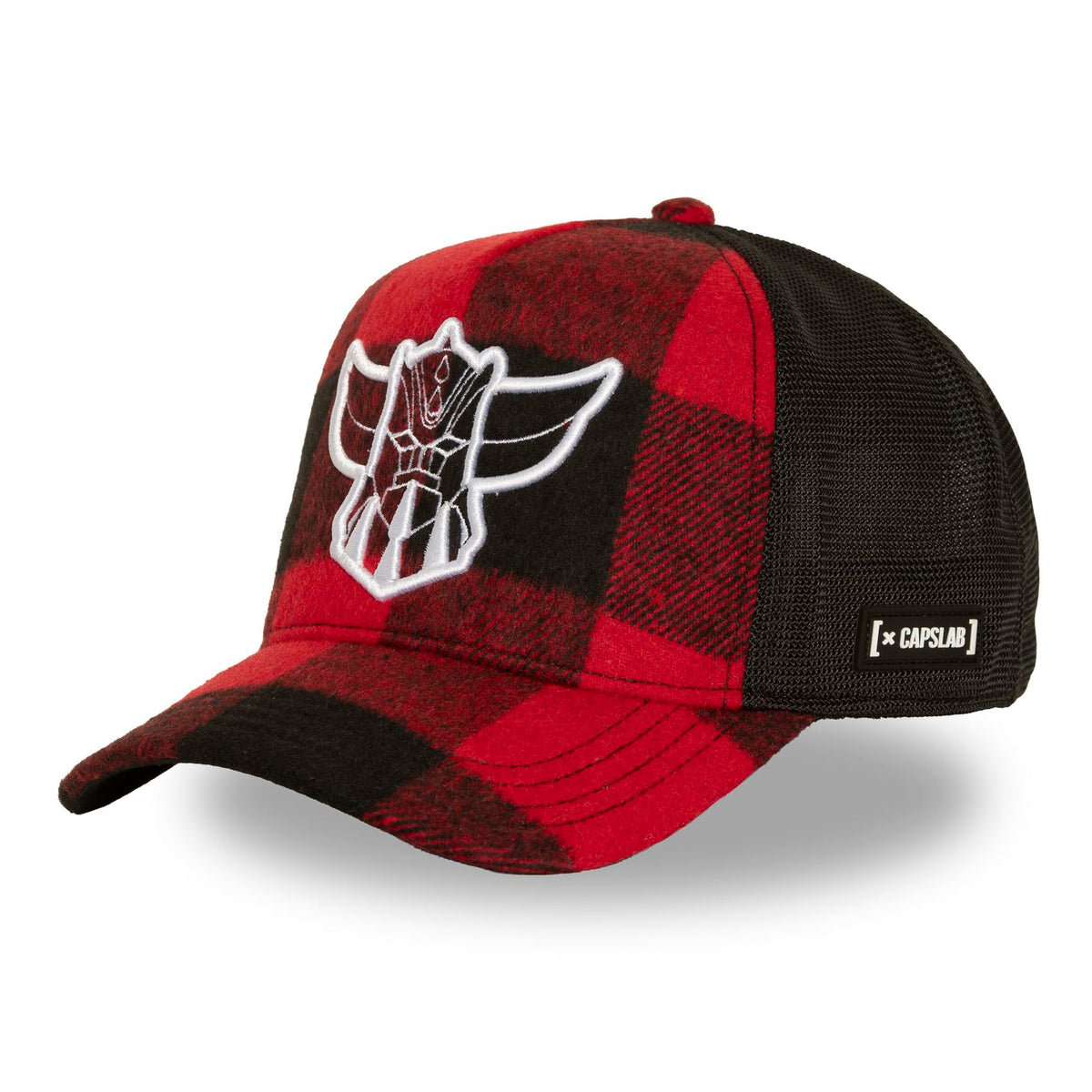 Casquette GOLDORAK à carreaux rouge et noir – CL/GOL8
