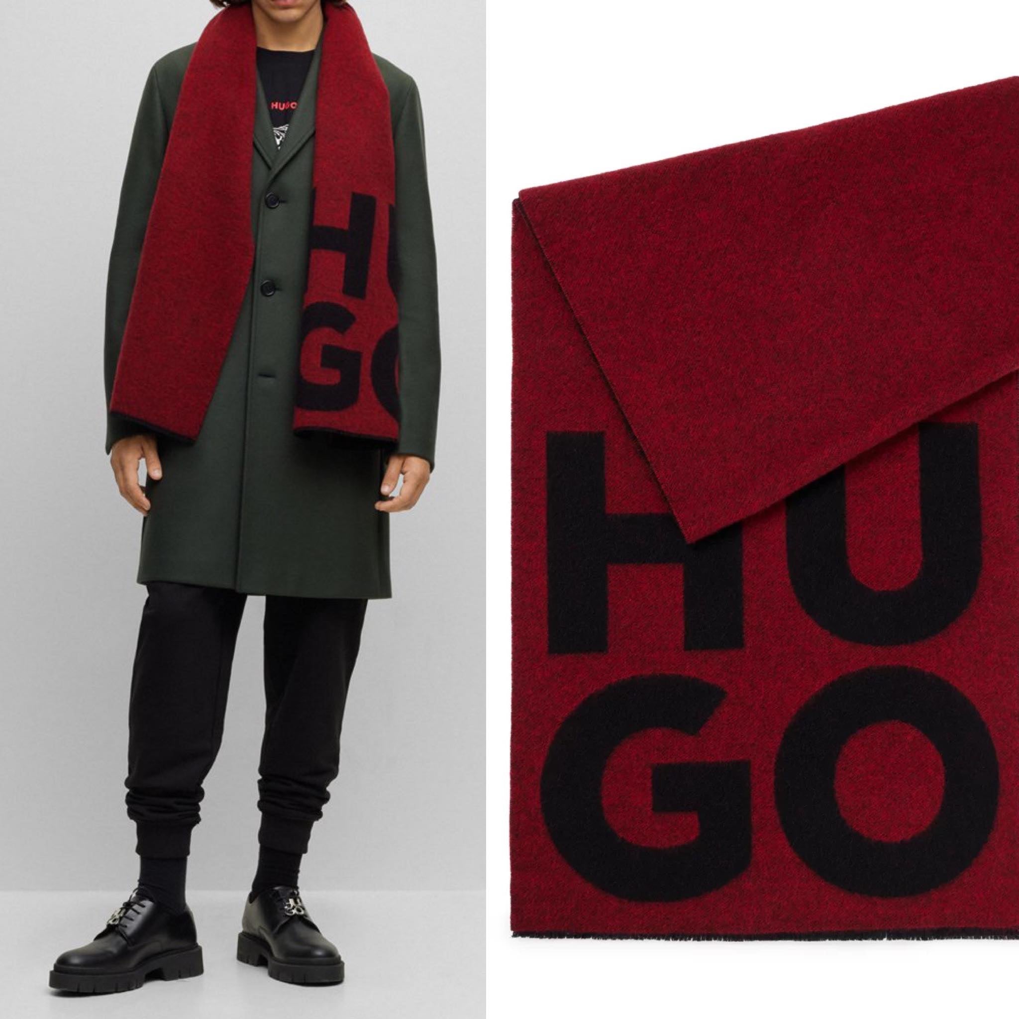 HUGO DOUBLE SCARF