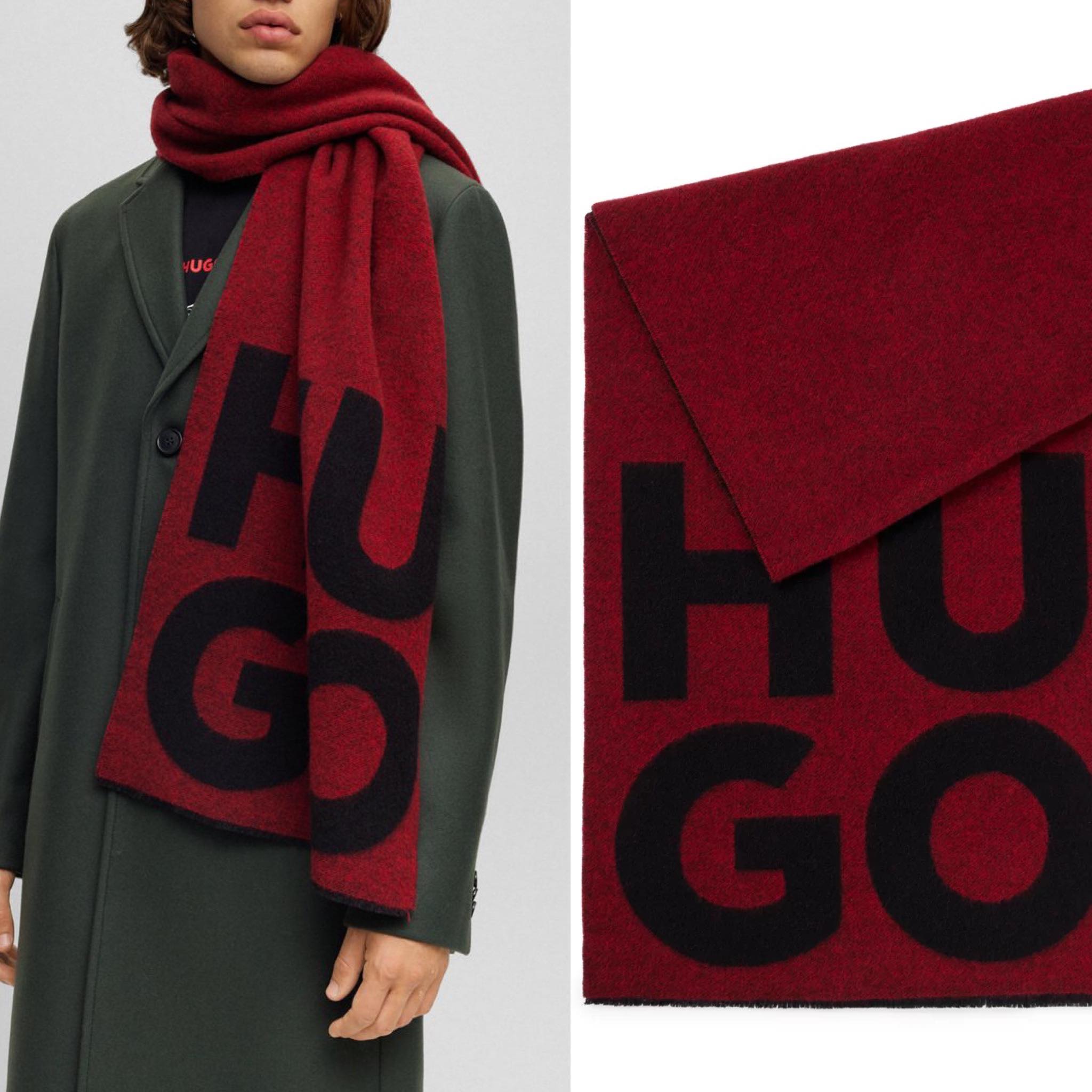 HUGO DOUBLE SCARF