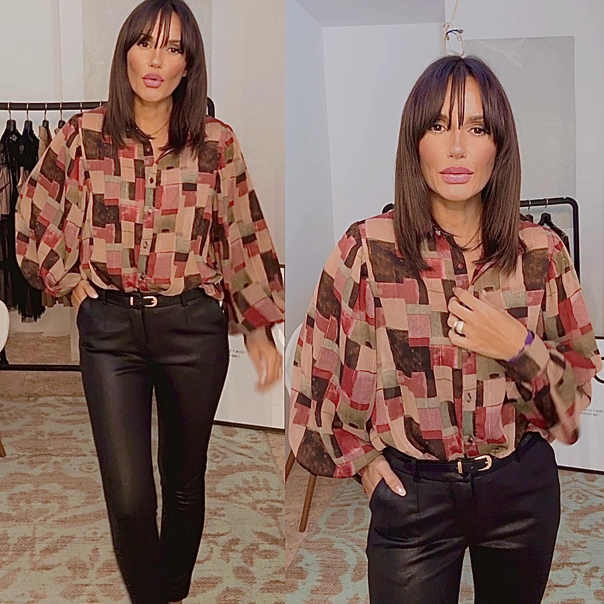 Pantalon tailleur NILLA STRASS