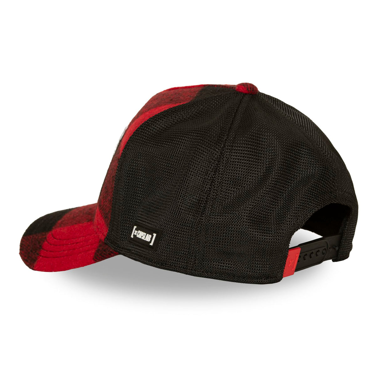Casquette GOLDORAK à carreaux rouge et noir – CL/GOL8
