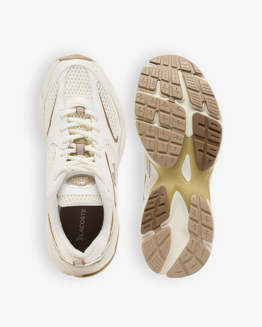 Sneakers Lacoste Storm 96 2K – Blanc cassé & marron clair