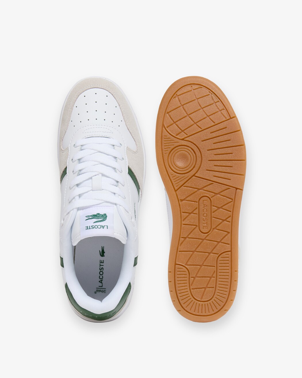 Sneakers Lacoste T-Clip Set en cuir – Blanc & semelle gomme