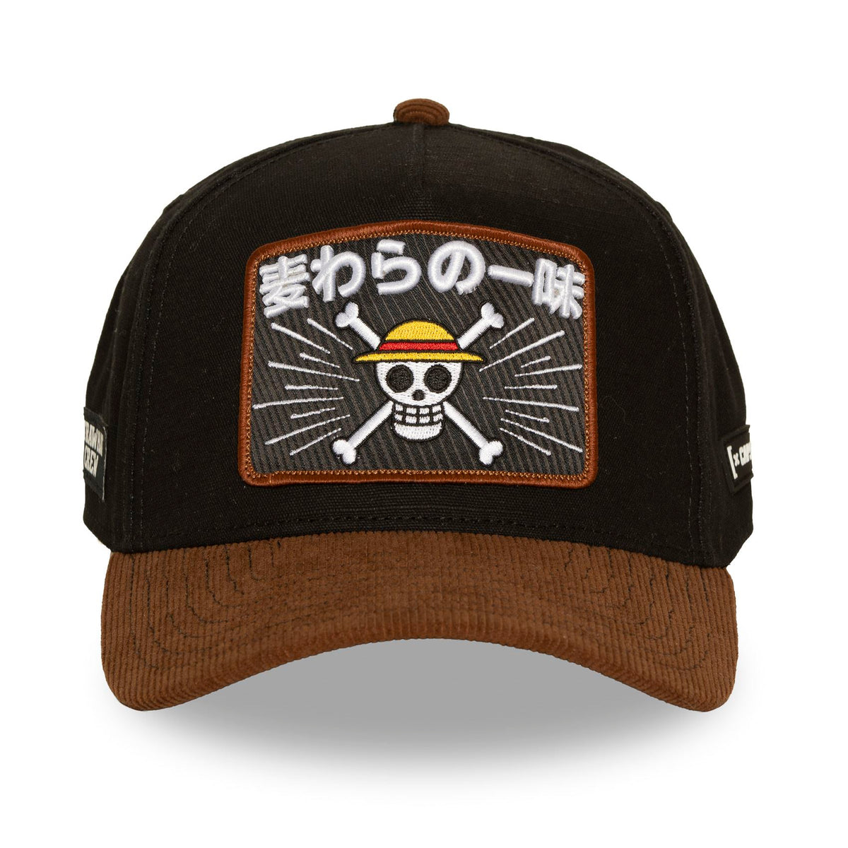 Casquette MUGIWARA noire visière velours marron – CL/OP8