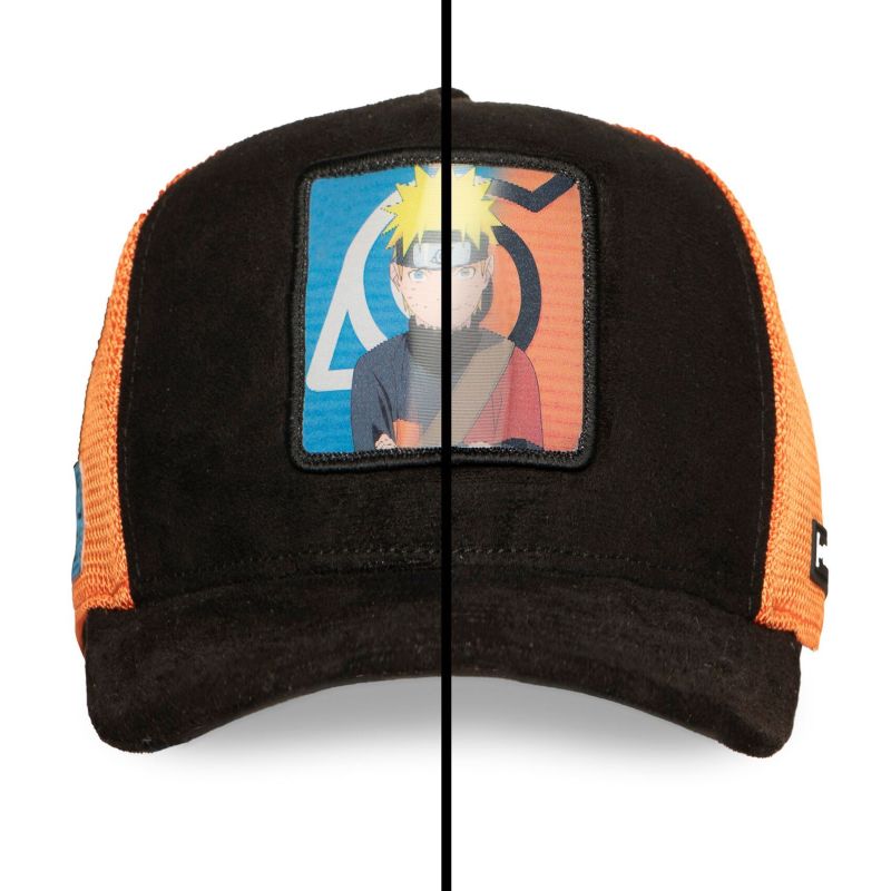 Casquette NARUTO patch lenticulaire noire et orange – CL/NS5