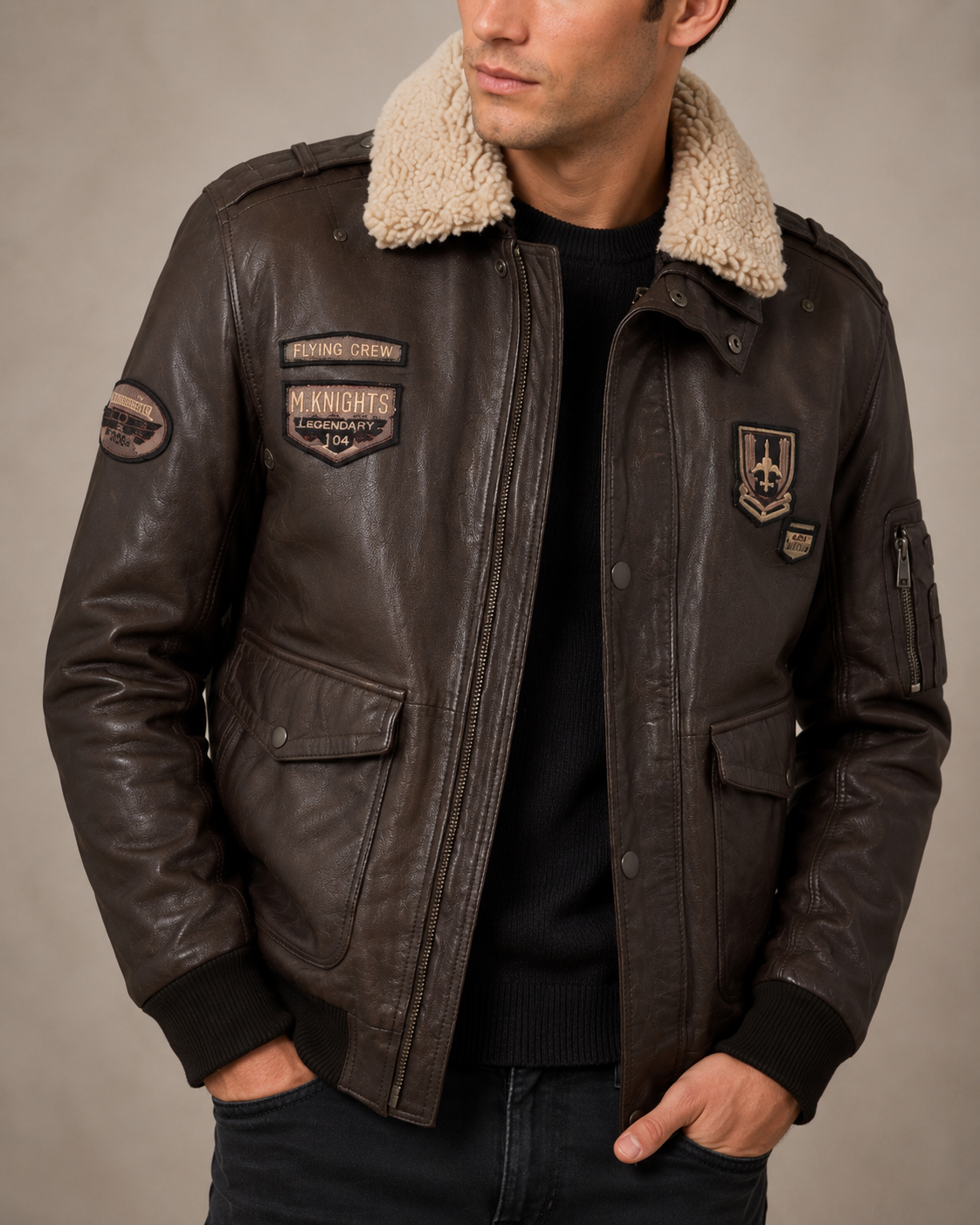Veste en cuir PILOT Mauritius