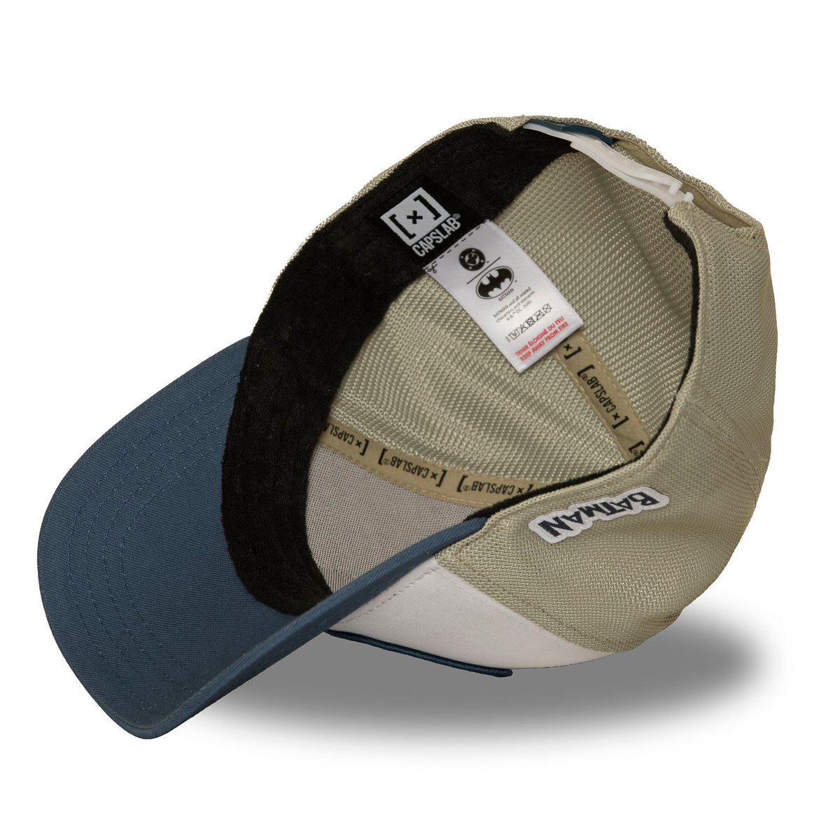 Casquette BATMAN trucker beige et bleu – CL/DC12