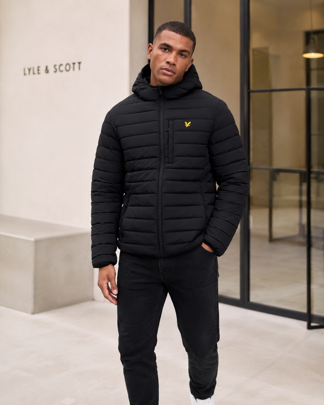 Doudoune homme AXEL – Lyle & Scott – Noir