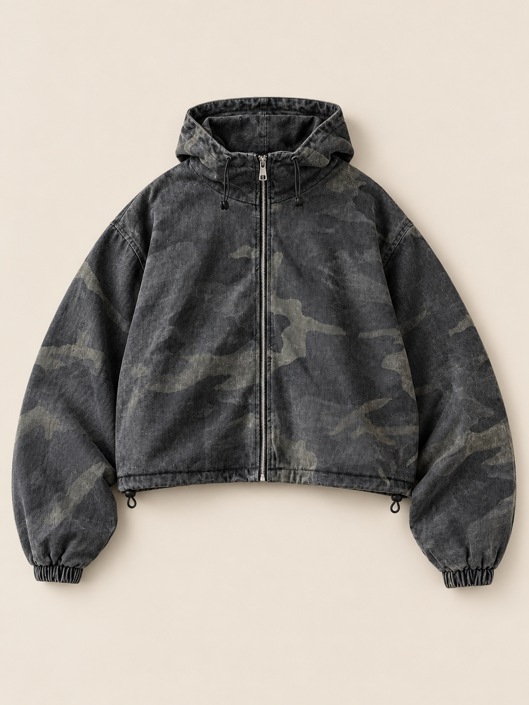 Veste NÉRINA camouflage à capuche – WH26609