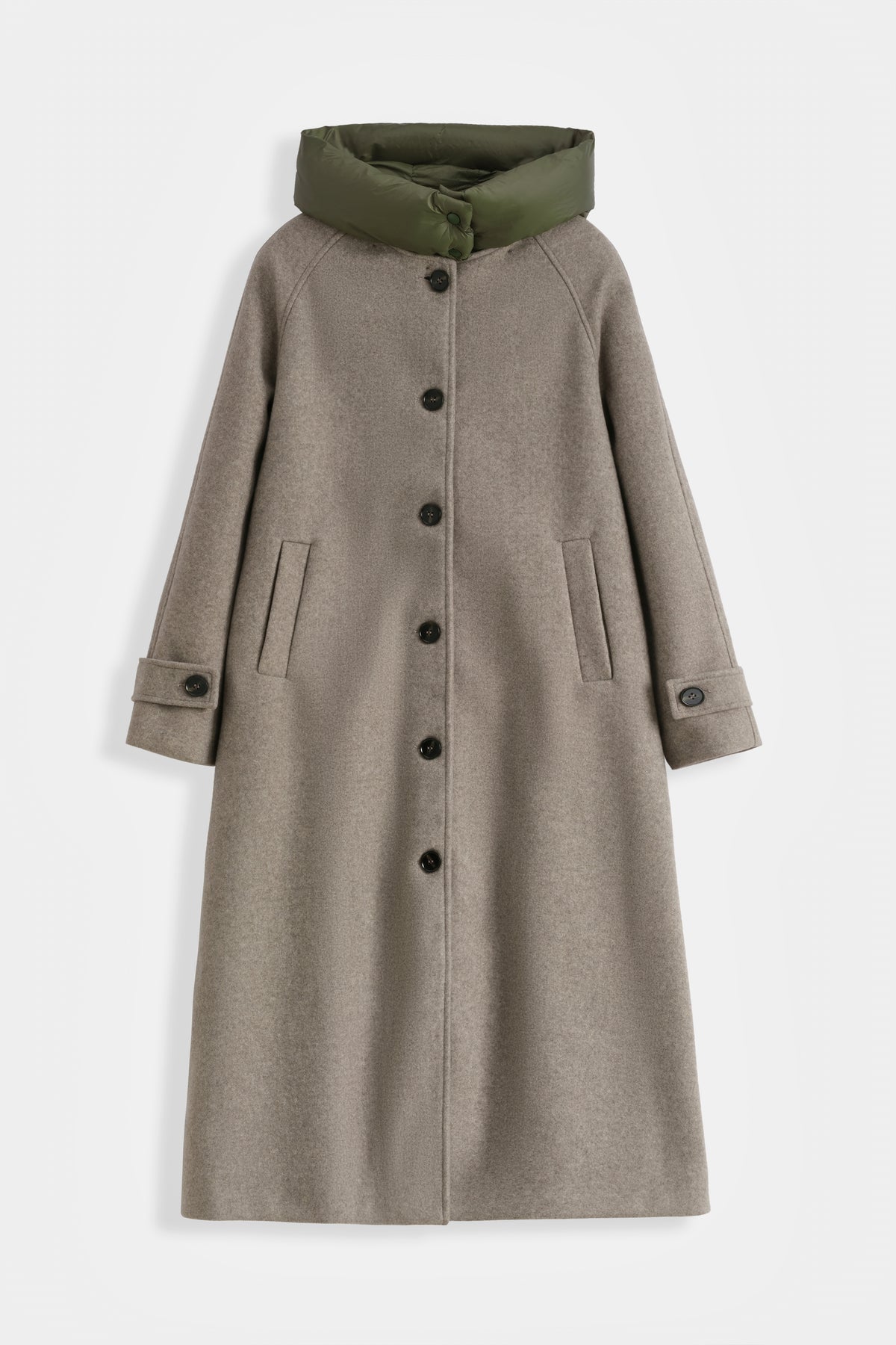Manteau long SOLVEIG à capuche matelassée – OX9206-32