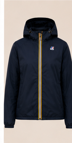 Veste LE VRAI 4.0 CLAUDE K-Way femme marine vue de face