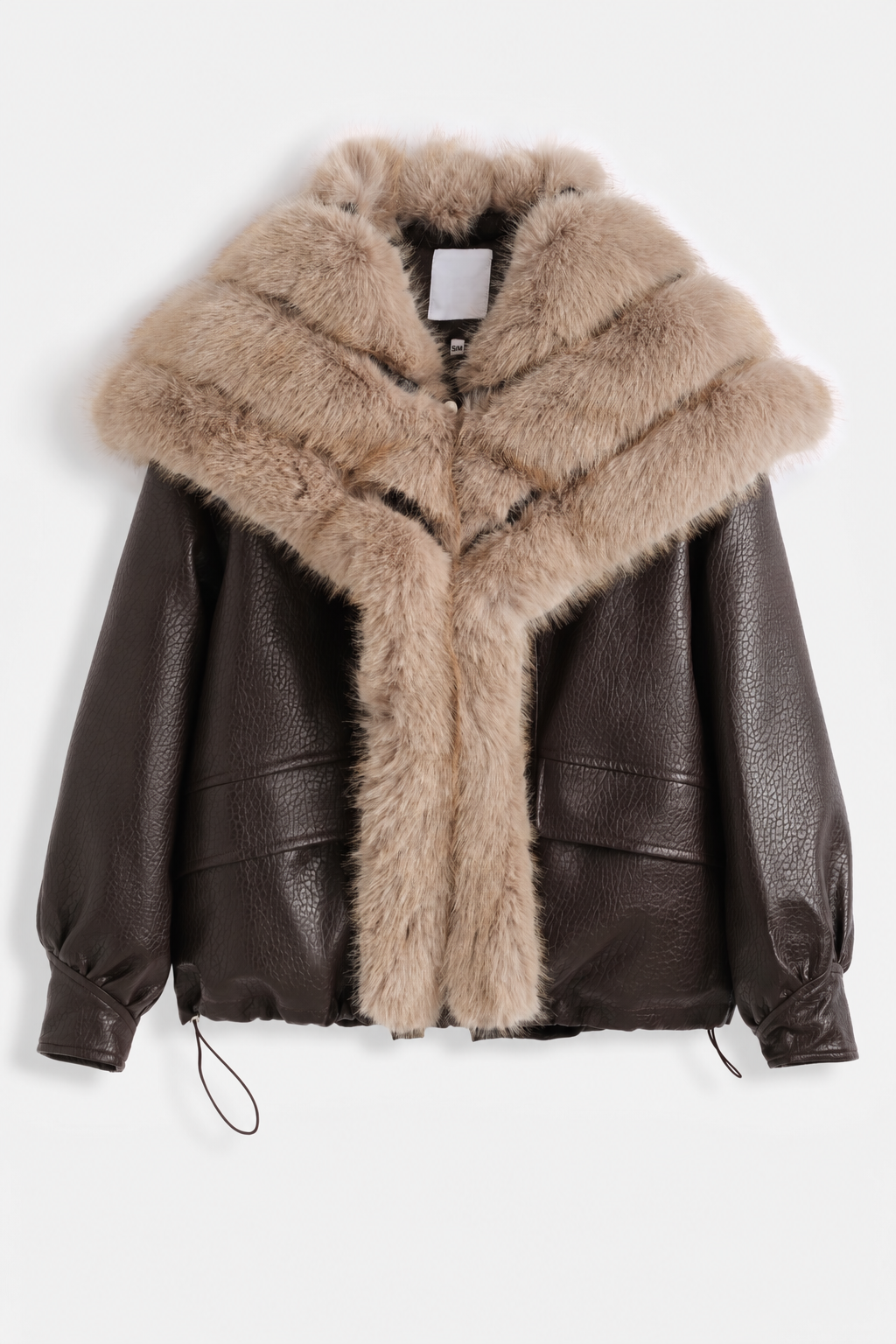 Veste ORÉLIA chocolat à plat