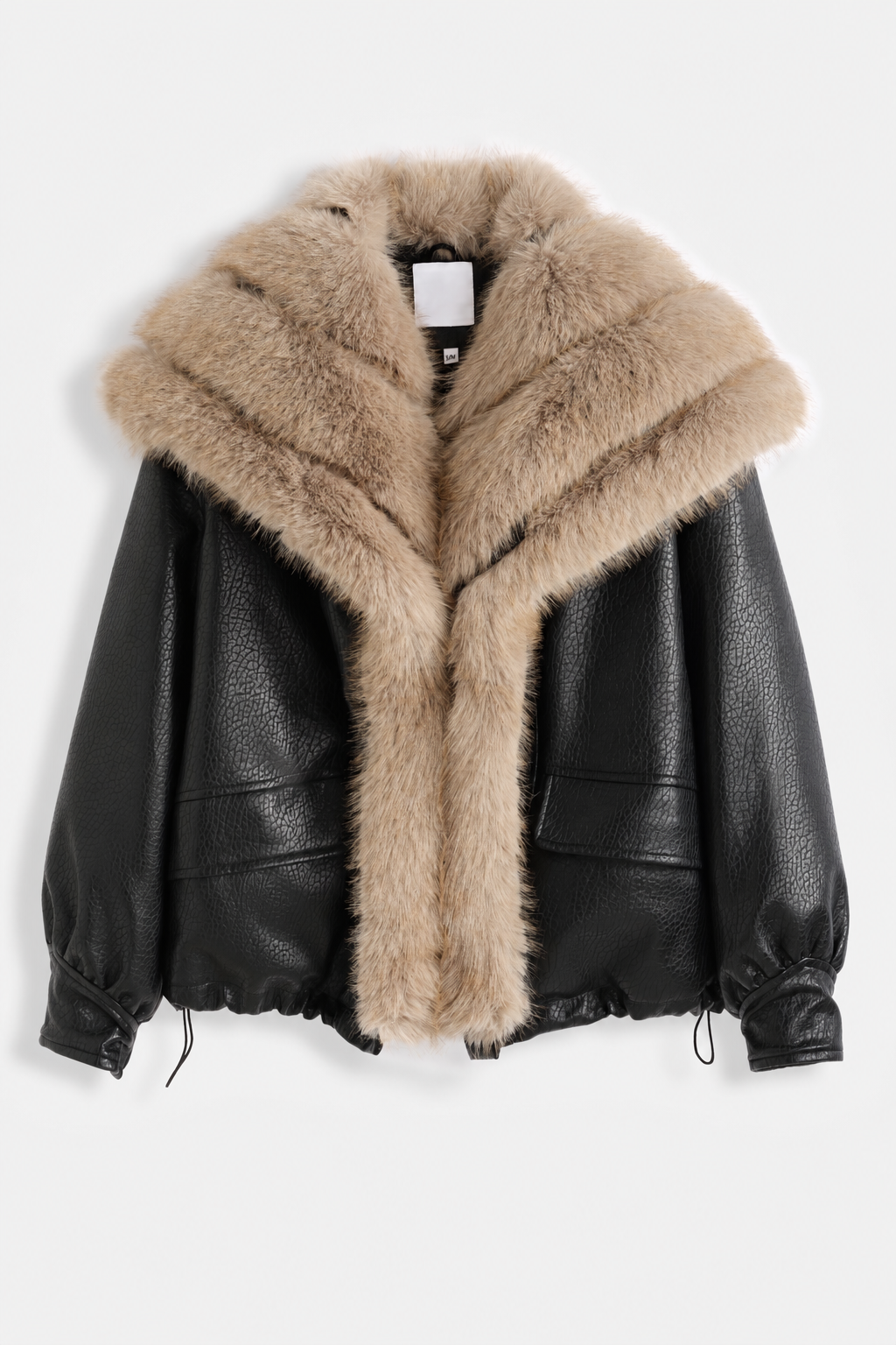 Veste ORÉLIA noire à plat