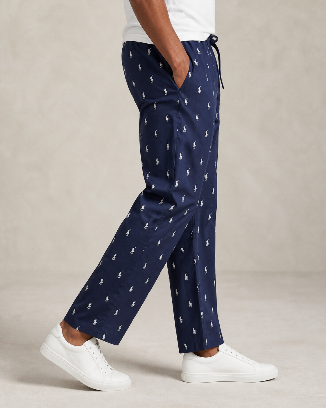 Pantalon Gustave Ralph Lauren bleu marine – vue de profil