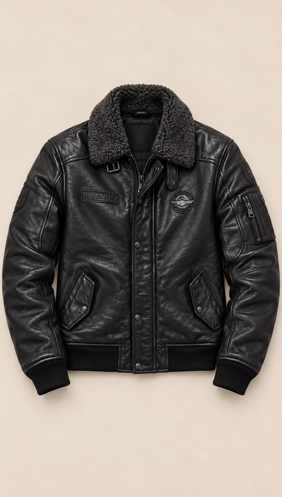 Blouson POLARFORCE noir à plat