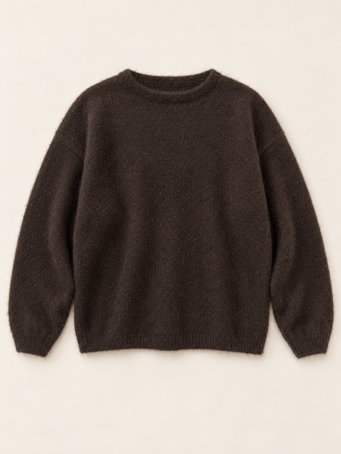 Pull ISÉLIA chocolat – vue de face à plat