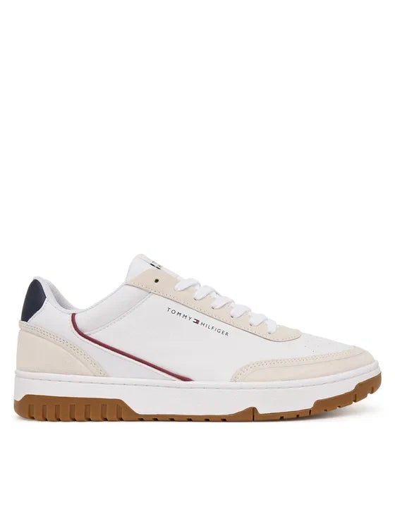 Baskets homme blanches Tommy Hilfiger FM0FM05881 – vue de profil
