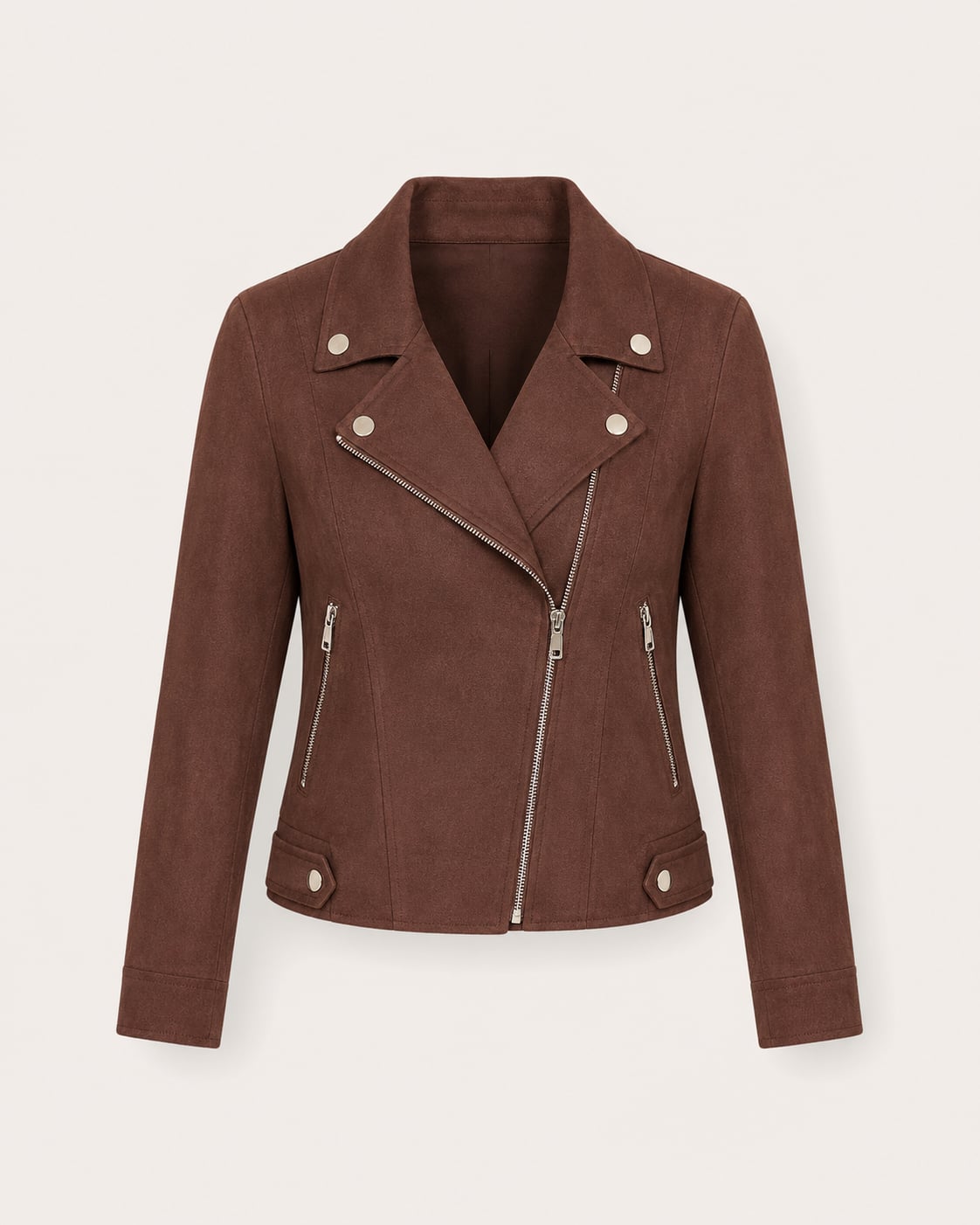 Veste ALESSIA chocolat - vue face